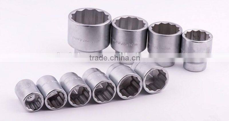 BS-SR3809P12 Dr. 3/8" Drive 12PT chrome vandium scocket set 12 Point socket