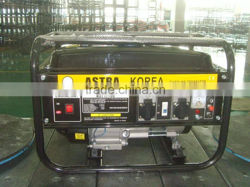Lower Noise Astra Korea Gasoline Generator Set 5.5HP 168F 2.0KW With Motocycle Muffler For Dubai Market prices