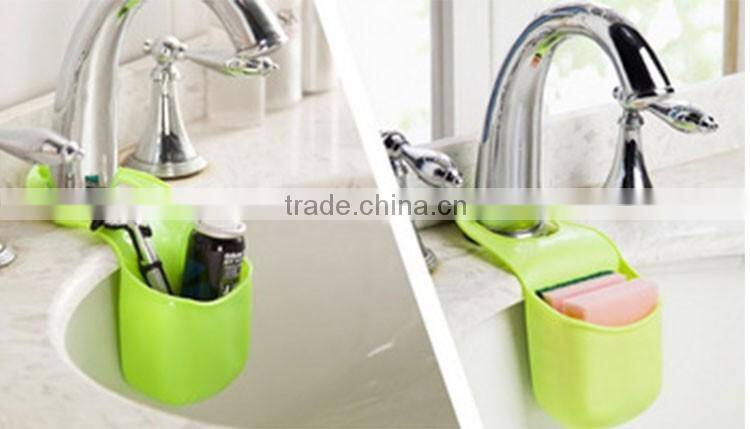 Creative Folding Hanging Silicone Bathroom Kitchen Gadget Storage Box Makeup Organizers Case