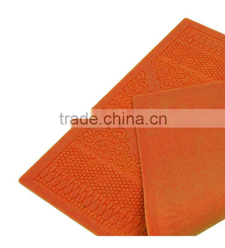 Flower Pattern Silicone Mat Fondant Cake Lace Embossed Cake Mold Mould Purple