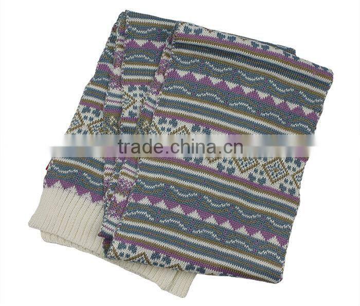 FASHION KNITTED SCARF AND HAT SET/KNITTED WINTER SETS/KNITTED SCARF AND HAT WITH TOP BALL /POMPOM HAT/CABL DESIGN HAT