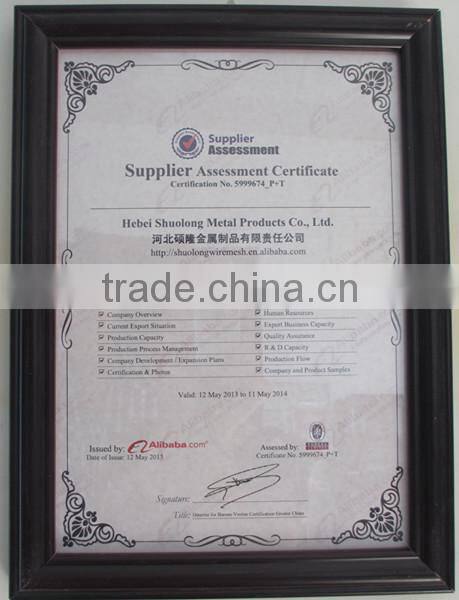 ISO Manufactory provide hand woven stainless steel mesh netting/stainless steel mesh rope netting