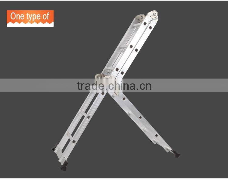 Aluminium ultimate ladder with small hinge en131SH-LG403