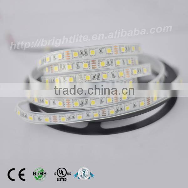 5050 Waterproof ip66 RGB 60led UL certification ce rohs led strip light 5050 rgbww