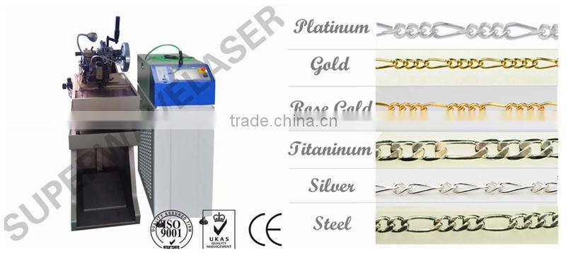 2016 Hot sale High Precision Small Fully Automatic Jewelry Chain Link Machine with Laser Welder