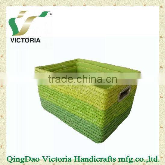 High Quality Newest Design Eco-friendly Wheat Straw Storage Basket