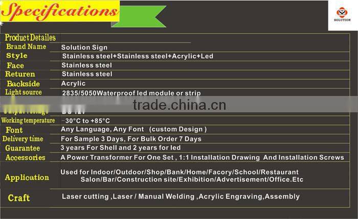 Customized high quality direct factory of metal vintage marquee lights