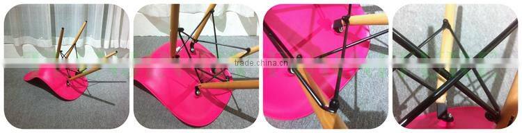 Cheap Replica EMES style wooden legs PP Plastic Chair with low price