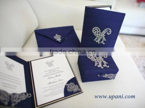 Silk Embroidered wedding invitations