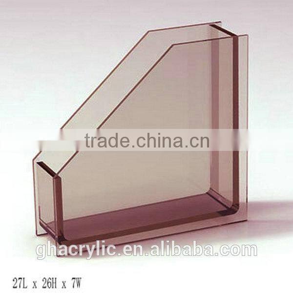 GH-RZ597 High-end and High grade custom promotion retail acrylic magazine rack,customized acrylic Magazine Rack