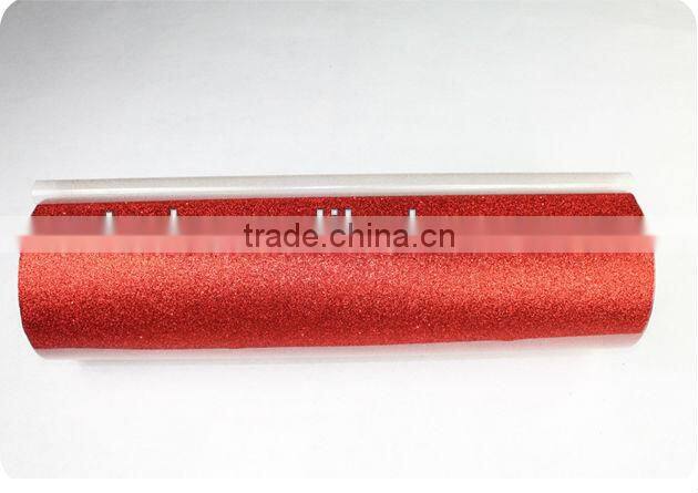 transfer glitter pu vinyl film for garment transfer silver color