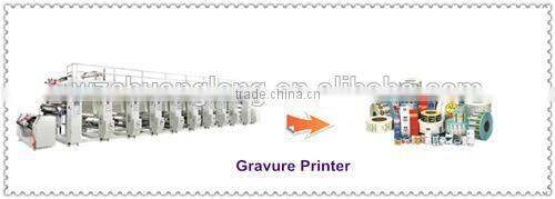 high speed 8 color rotogravure printing machine hot sale