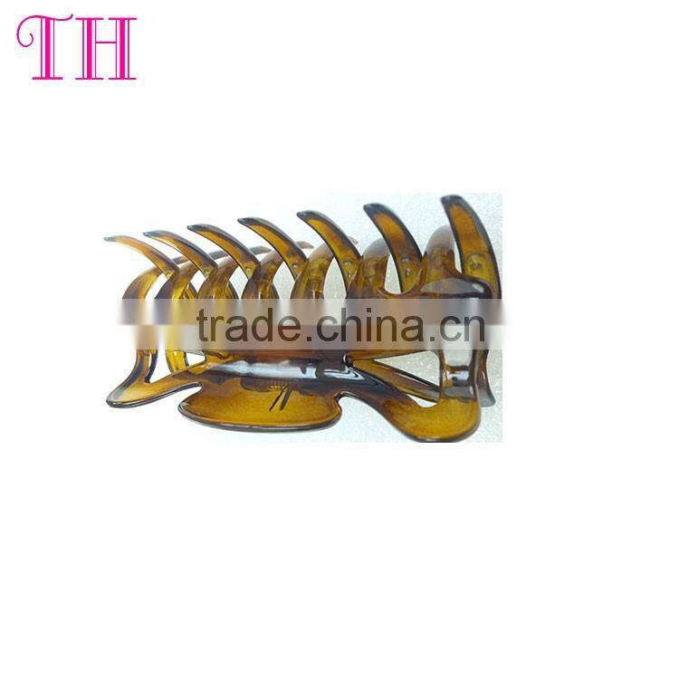 Customized transparent plastic large hair claw