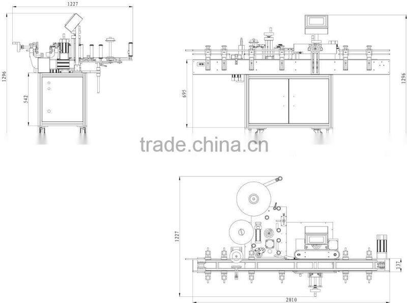 Automatic can labeling machine for plastic bottles DFD02-1