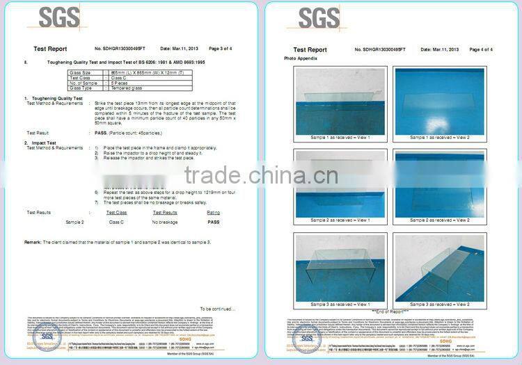 good quality modern glass dining table