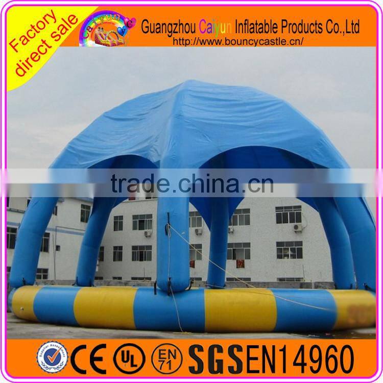CE certificate cheap inflatable pool tent for swimming pool