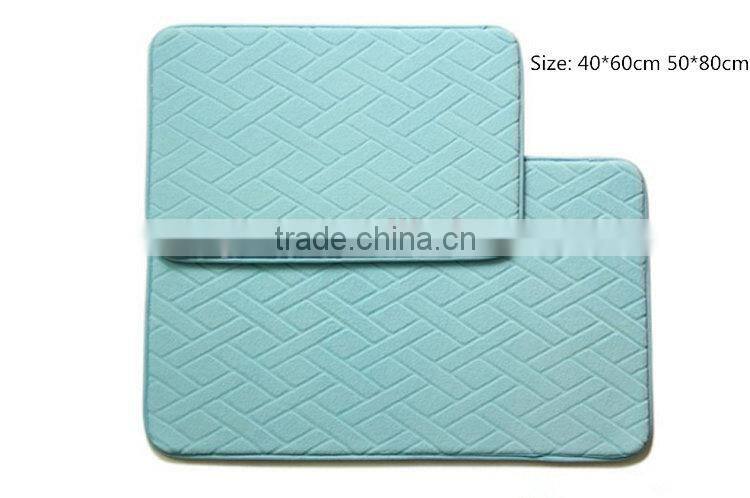 Classical Design bath mat changes color , cotton bath mat