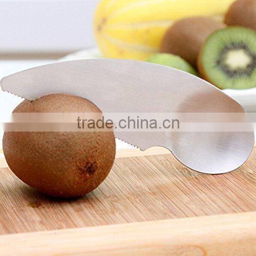 2 in 1 Stainless Stee Kiwi Peeler Fruit Knife Kiwi Parer