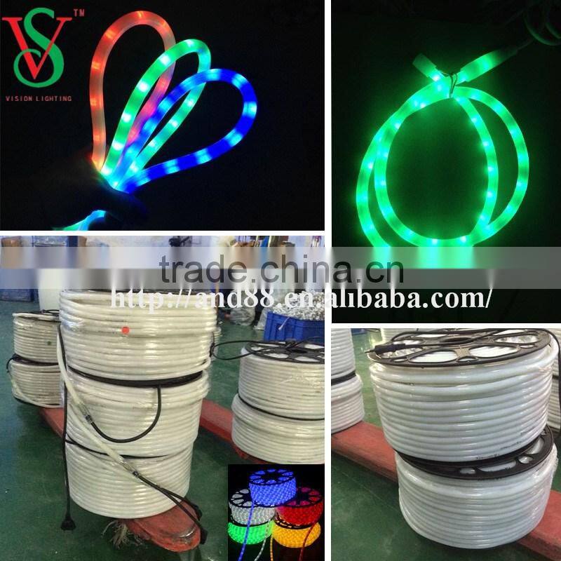 Outdoor 10mm 2wire Color led Rope Lights