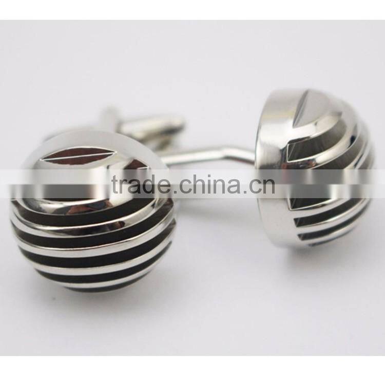 Classic Simple Stainless Steel Round Silver Wedding Cuff Link Blanks