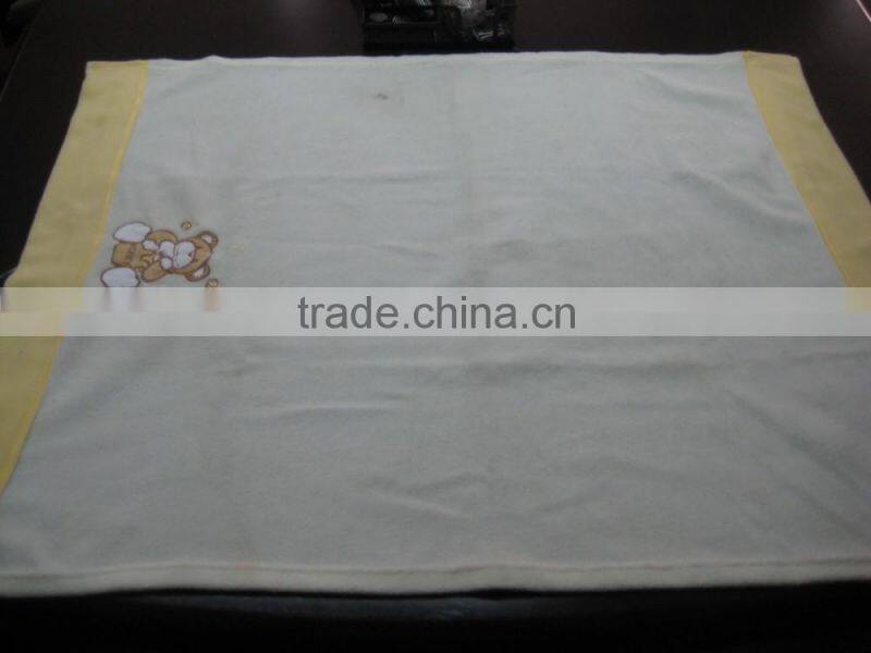 superior quality embroidered print fleece baby banket