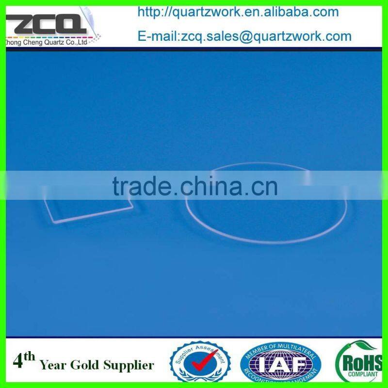 ROUND THIN OPTICAL QUARTZ GLASS PLATE/RING