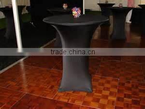 elegant lycra spandex round cocktail table cloth for wedding wholesale table linen