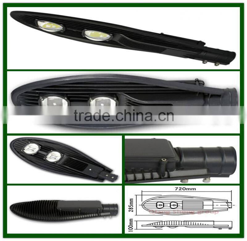 high lumen cob 100w/120w led street light housing ip65 die casting aluminum outdoor road lighting project preferred