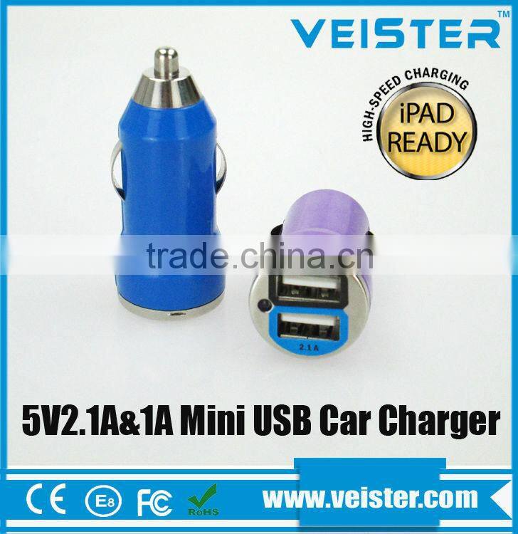 Premium dual usb port charging adapter for car