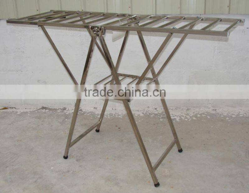 New! High quality stainless steel folding clothes rack clothes stand