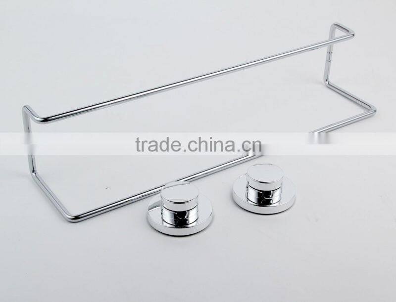 Bathroom metal Double towel bar with suction cup