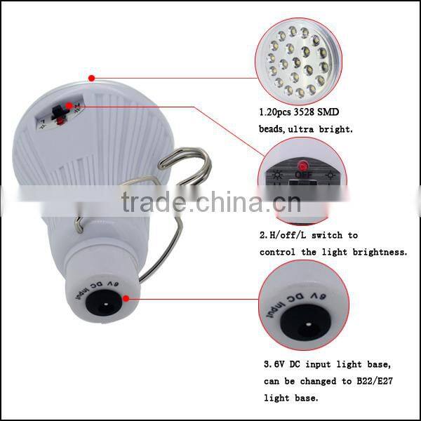 Cheap price solar lamp 1w light portable solar led light