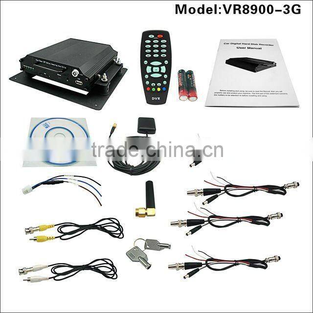 4CH D1 GPS and 3G HDD car DVR