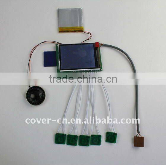 audio video rf modulator module with custom function for video greeting card