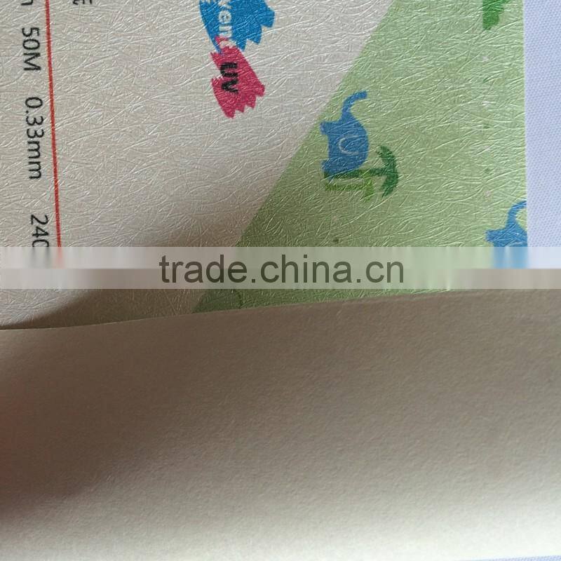 waterproof PVC gold wallpaper supplier