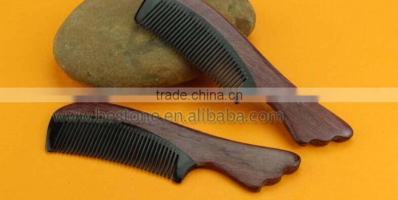Chinese Hand Crafted OX Horn Wood Comb