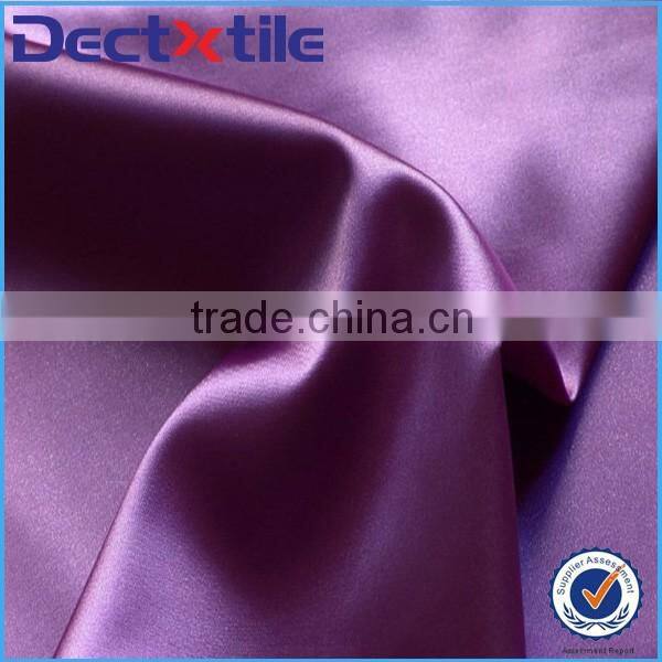 150cm width 75gsm weight 100% polyester shiny satin fabric