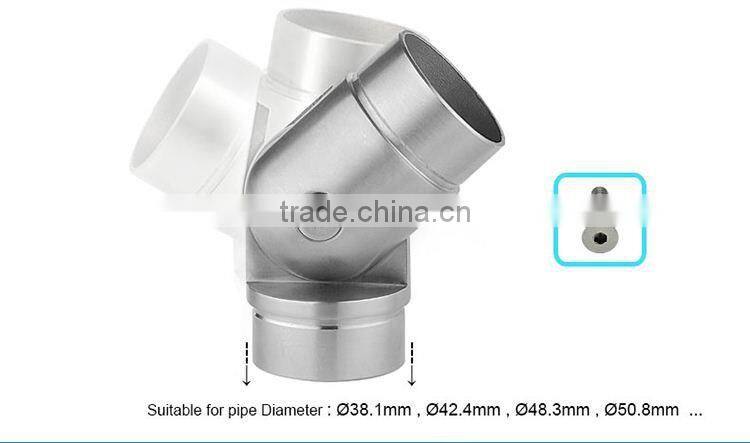 ajustable steel railing elbow