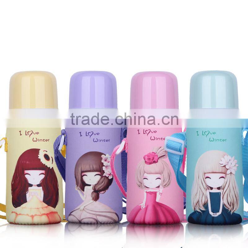 OEM wholeasales price vacuum flask 16oz stainless steel straw tumbler