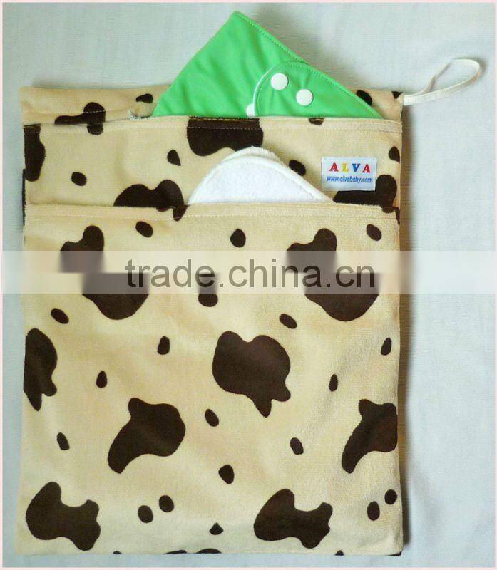 Alva Blue Jeans Baby Wet Bags with Zippers, Waterproof & Light in Weight
