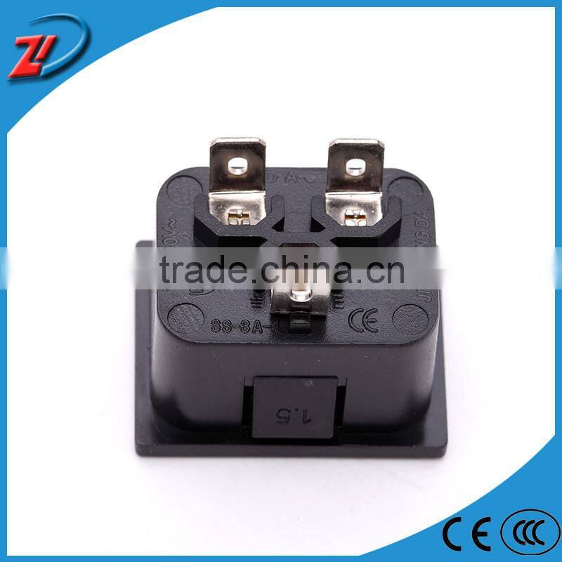 3 pin plug socket with safety valve