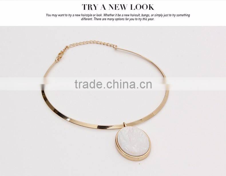 New Design Fashion Crystal Necklaces Women Luxury Statement Diamond Necklace Jewelry SKA8465