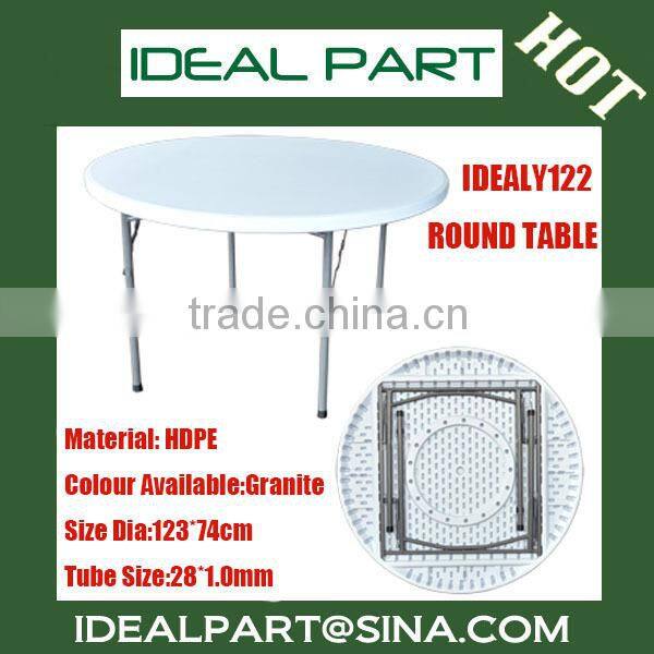 FOLDING ROUND TABLE(HDPE,plastic table IDEALY122)