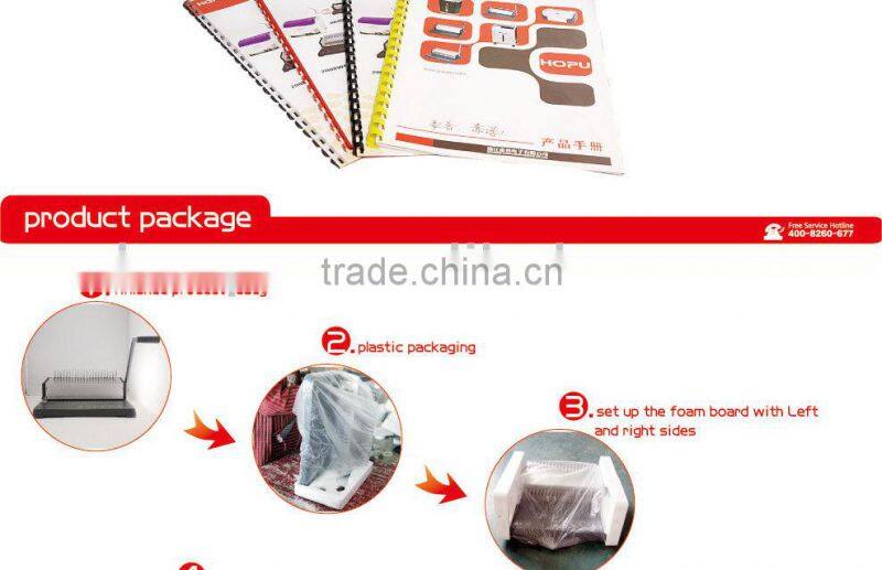 Popular single handle paper perforating machine for A4 from Hopu China