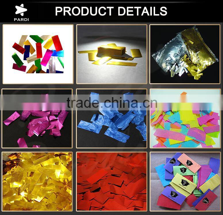 Craft metallic confetti custom confetti shape