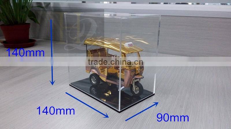 2016 Fashional rectangle clear acrylic display gift box with lid