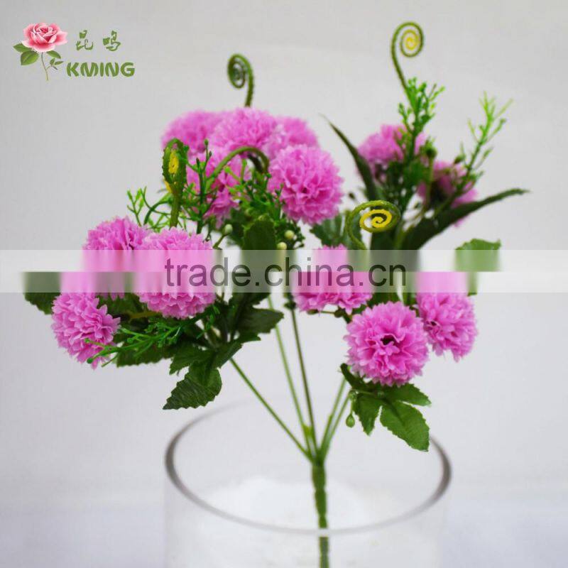 Mini silk flower natual touch carnation cut flower prices for wedding/home decoration
