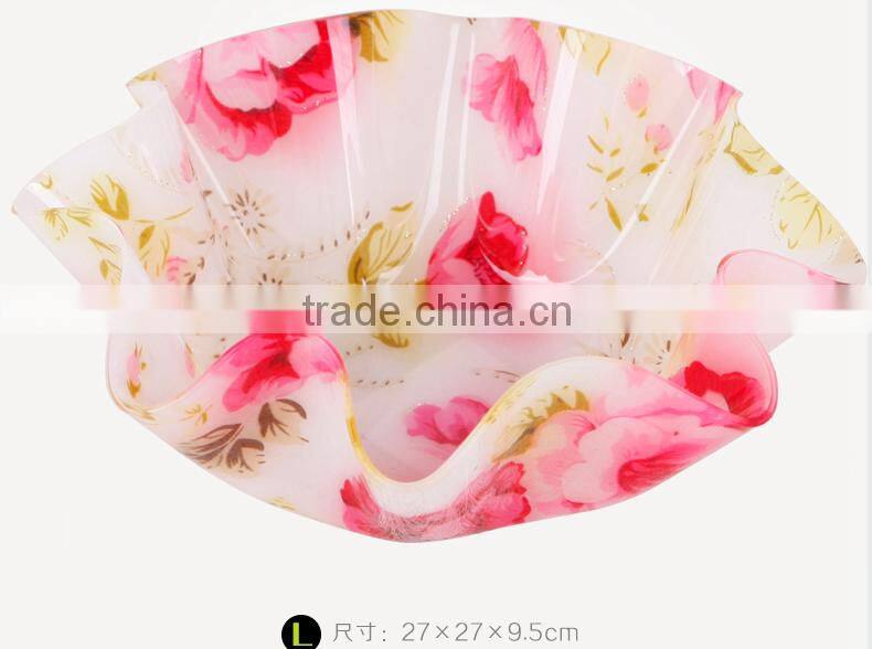 BPA free food safe acrylic fruit plate dry fruit plate
