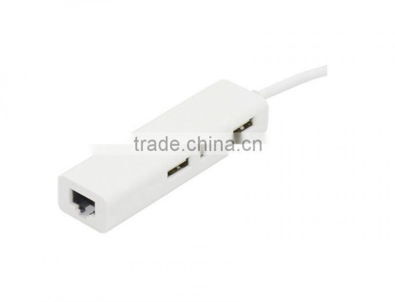 USB 3.1 Type C to Multiple 3 Ports USB 2.0 Hub with Ethernet Network LAN Adapter