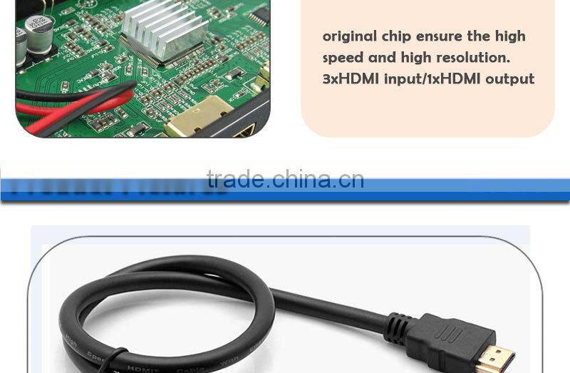 Vision 1.5FT 1080p 3D 3x1 pigtail HDMI switch